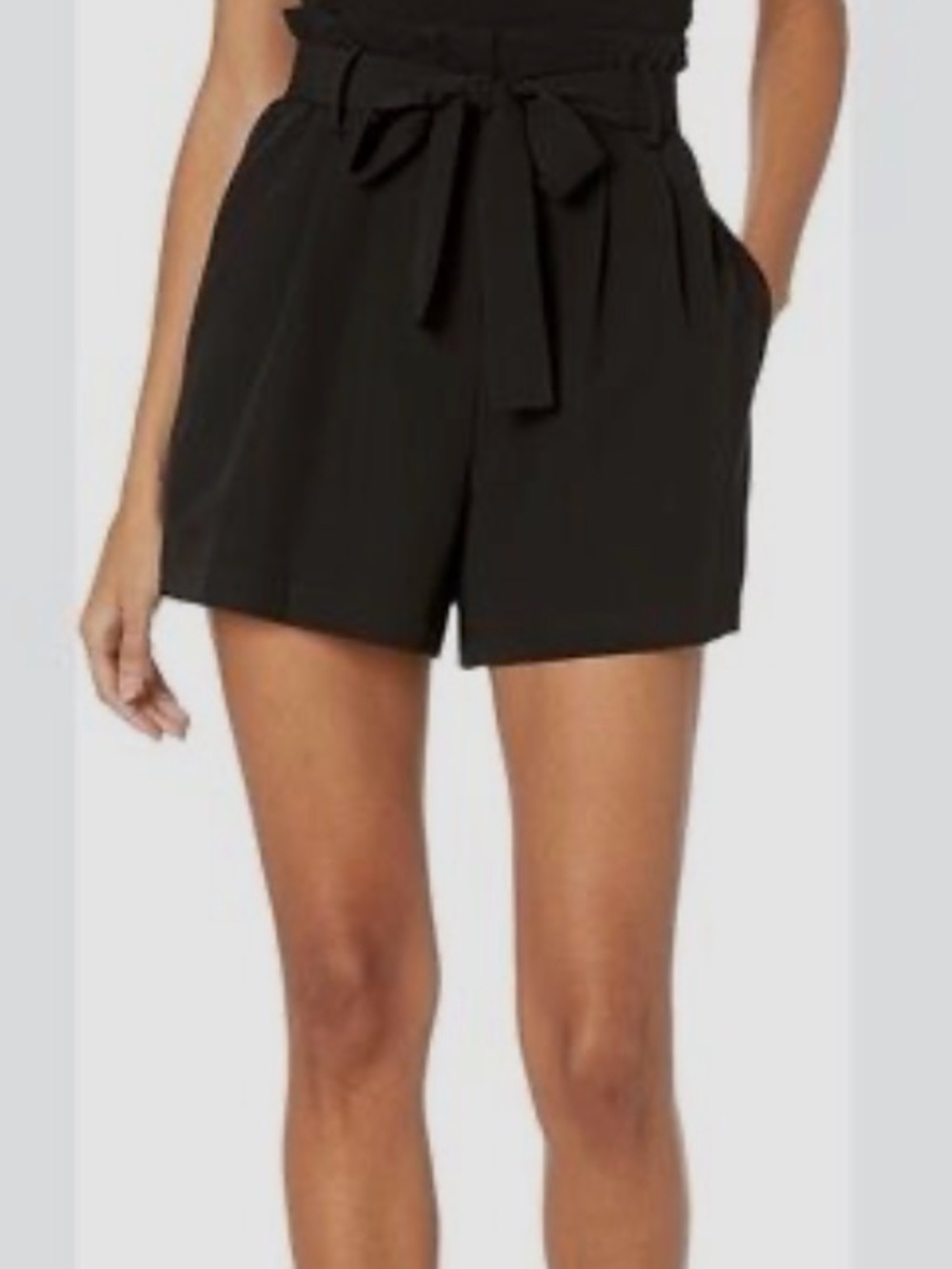 BCBG High-Waist Black Tie-Waist Women’s Shorts size 6